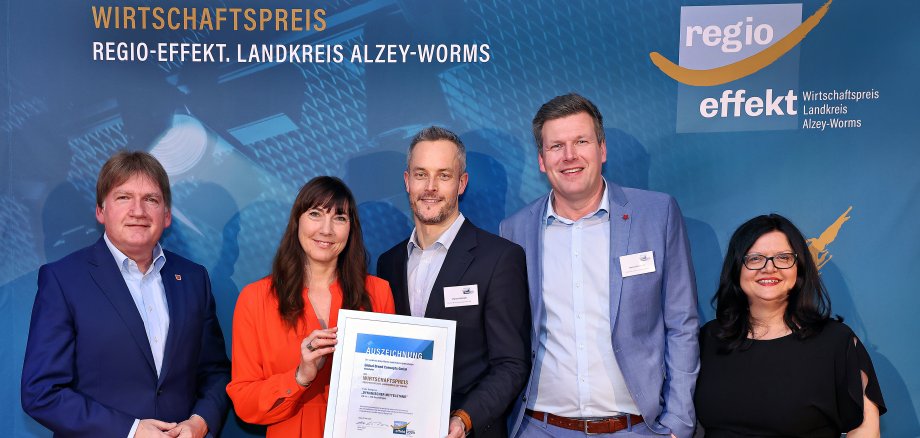 Verleihung des Wirtschaftspreises Regio-Effekt des Landkreises Alzey-Worms, Kreisverwaltung Alzey
